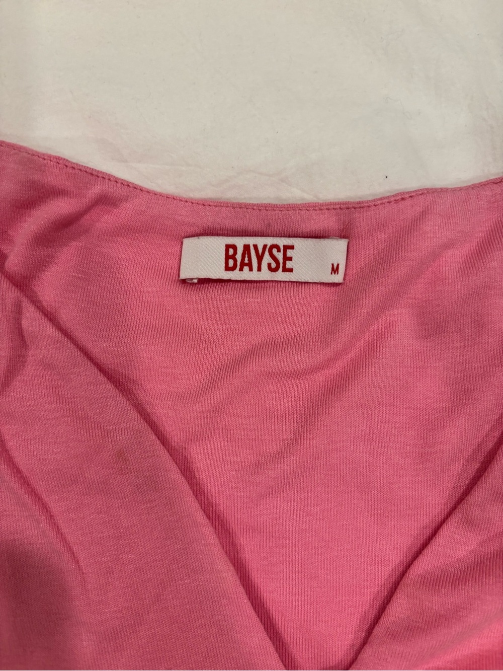 Bayse Pink V-Neck Mini Dress